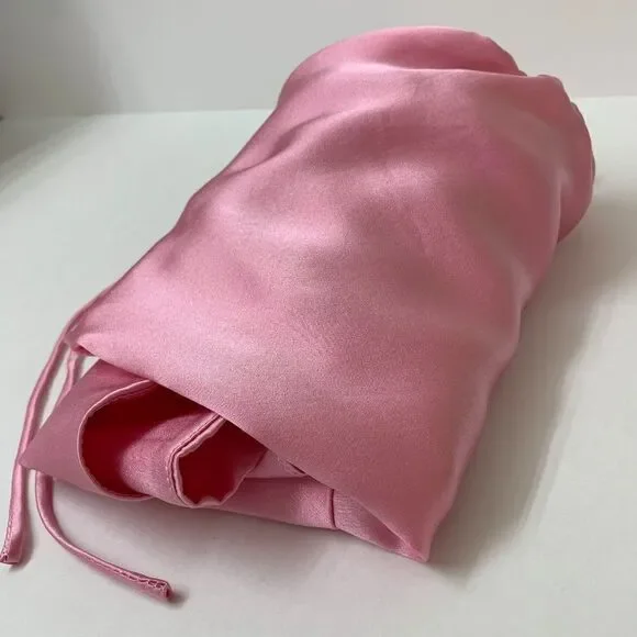 Amanda Uprichard X Revolve Chiara Mini Dress Small in Pink Flamingo Silk Satin